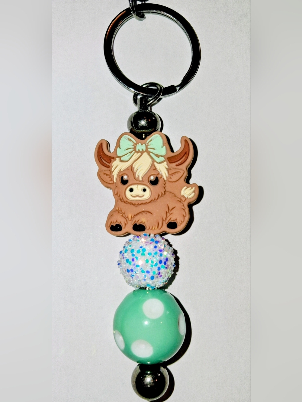🩵 HIGHLAND COW - BAG CLIP / KEYCHAIN